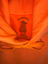 Load image into Gallery viewer, Kandykorn X Slimyburger - Pumpkin Patch Orange Hoodie or Purple Haze W/ Soo Catwoman on backside, Ribbed Cuffs &amp; Waist Band Sizes (S-XL)
