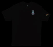 Load image into Gallery viewer, Kandykorn X Slimyburger - Jet Black &amp; Blood Red Killer Klown on backside, 100% Cotton T - Shirt Sizes (S-XL) Killer Klowns From Outer Space
